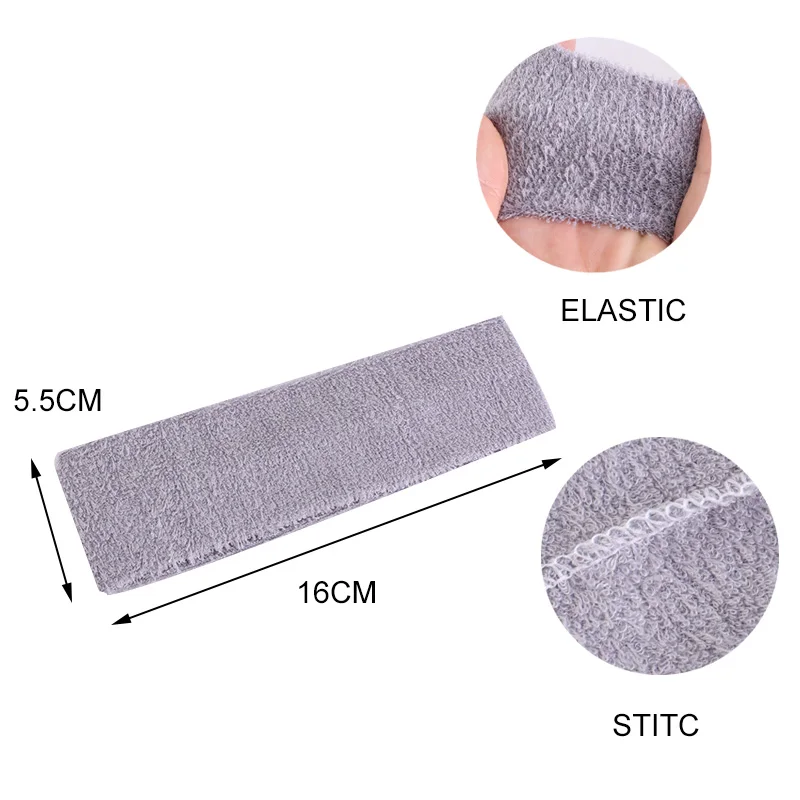 Sweatband Headband Terry Cloth Moisture Wicking for Sports Tennis Gym Work Out