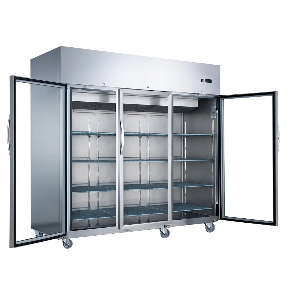 Commercial Refrigeration Equipment Stainless Steel Freezer Upright Refrigerators large capacity restaurant vertical freezer