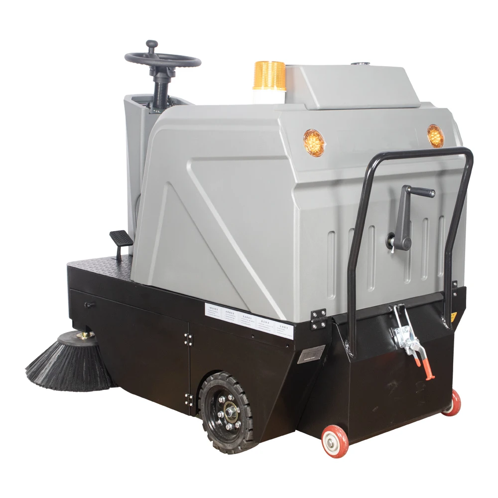 Someone Operation Ride on Floor Cleaner Mini Road Street Sweeper Truck for Sale