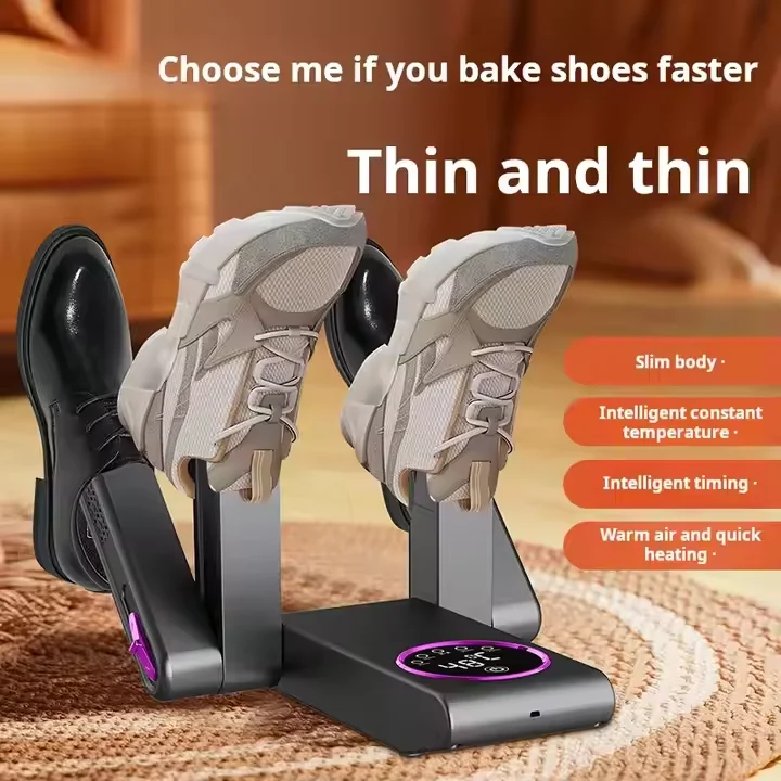 Retractable Electric Shoes Dryer Heater Deodorizer Dehumidifier Portable Shoe Drying with Constant Temperature Violet Light