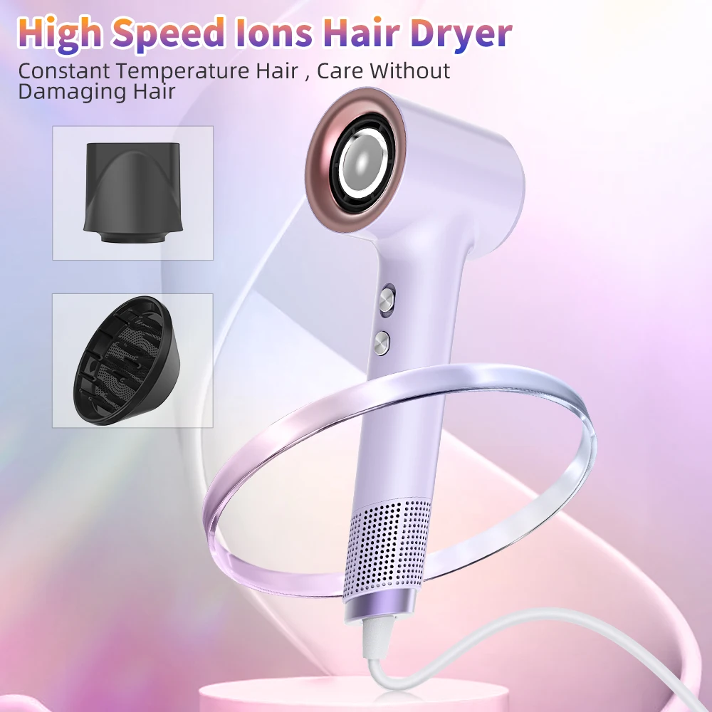 Hair Dryer Manufacturer Oem 110000rpm High-Speed Bathroom Small Hand Hair Dryer 7 In 1 Best Hair Dryer With Comb