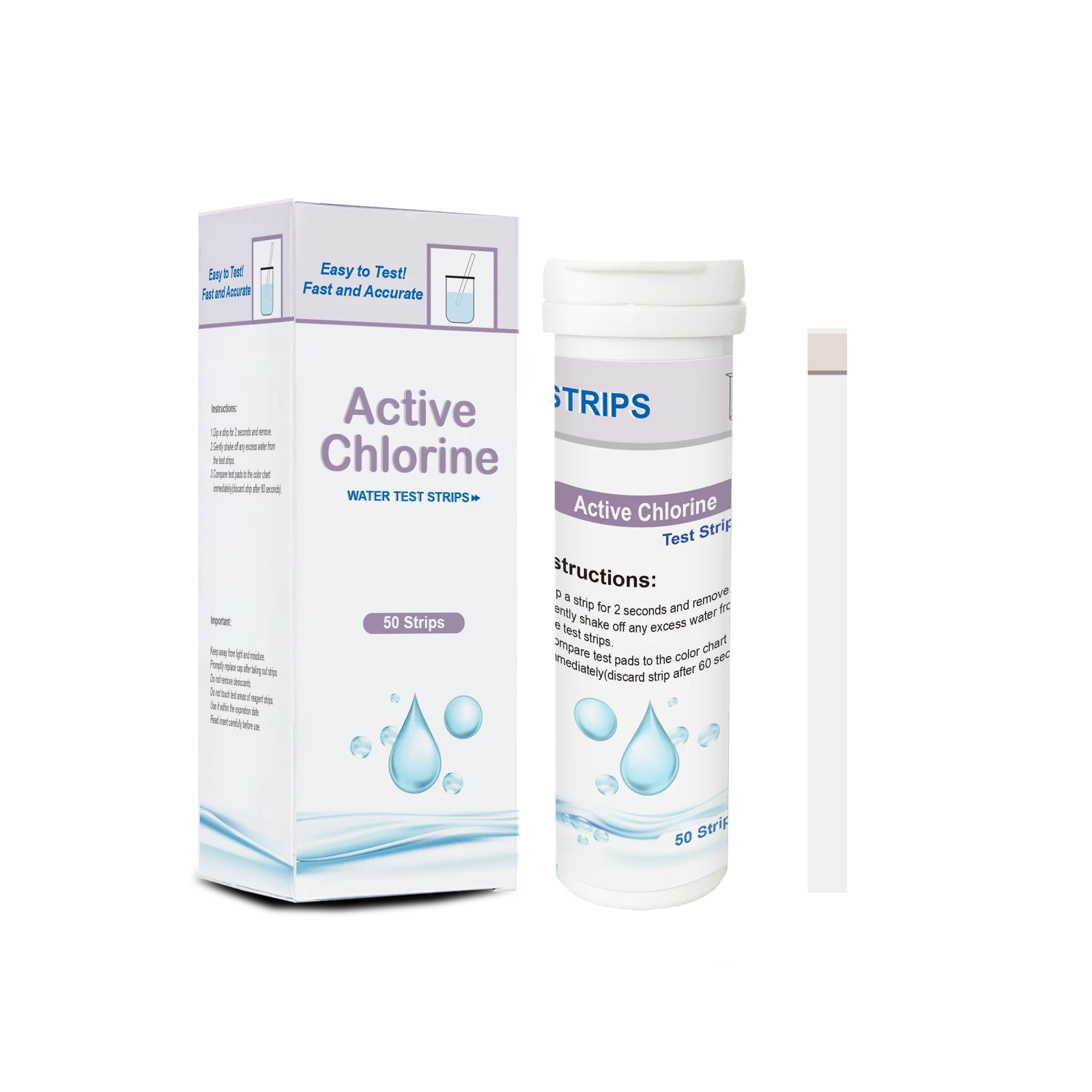 Active chlorine test paper effective chlorine concentration detection test paper