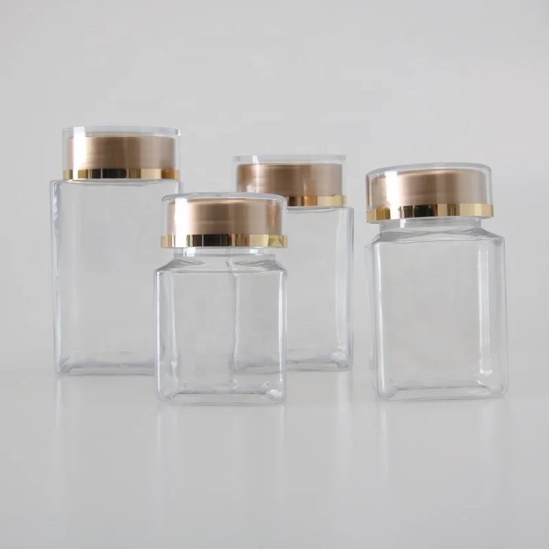 150ml 300ml  health care packaging PET plastic medicine pill vitamin capsule bottle factory price