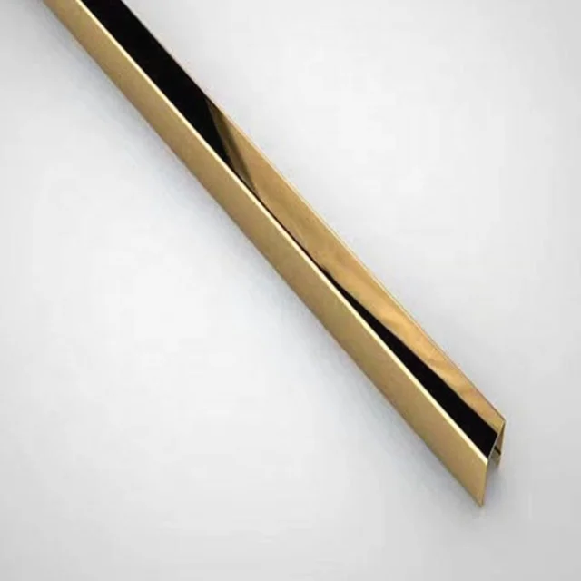 Free sample ss 201/304 decorative T/U shaped stainless steel profile for wall or ceiling decoration