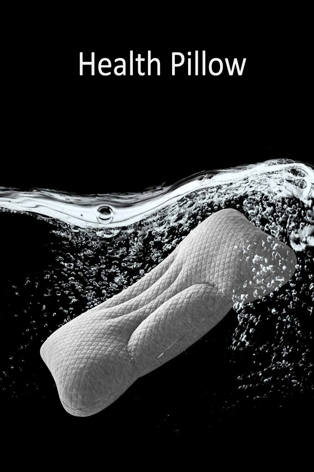 Bed Pillow Sleeping Adjustable Cervical Pillow Fill with Innovative TPE Hose Relief Neck & Shoulder Pain