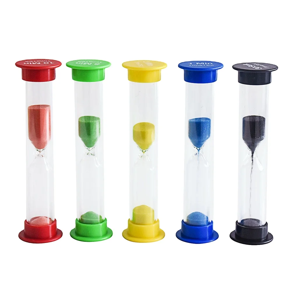 Hourglass timer Fall-proof plastic three-minute suction cups for kids Creative gift brushing timer for students
