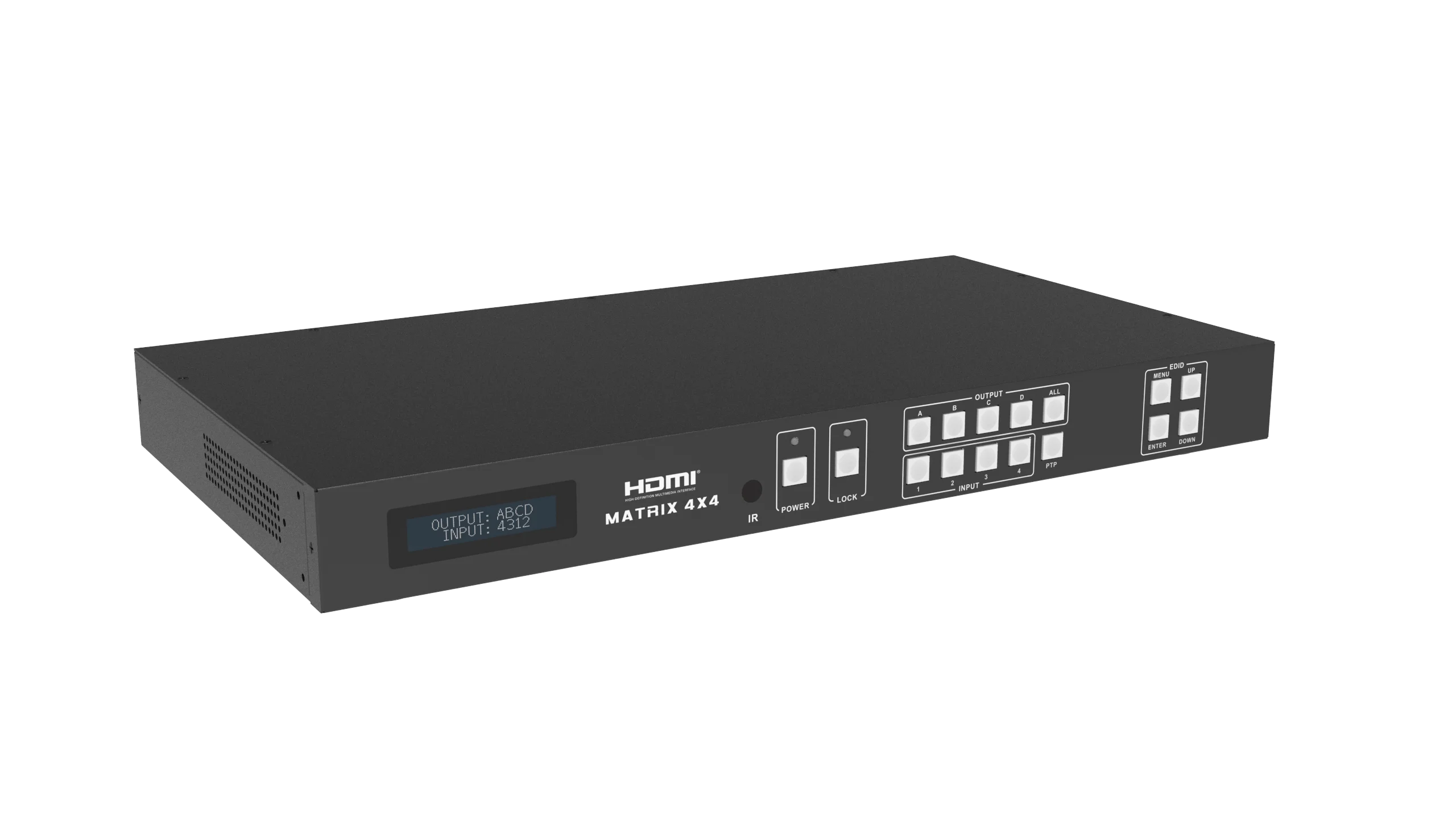 4x4 HDbaseT matrix 4K@60hz 4:2:0 70m POC IR HDMI matrix