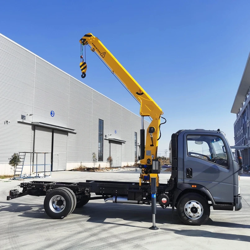 Factory Price Newest 3.2Ton 3200Kg Hydraulic Cargo Truck Crane Hydraulic Lorry Crane Truck Mounted Crane
