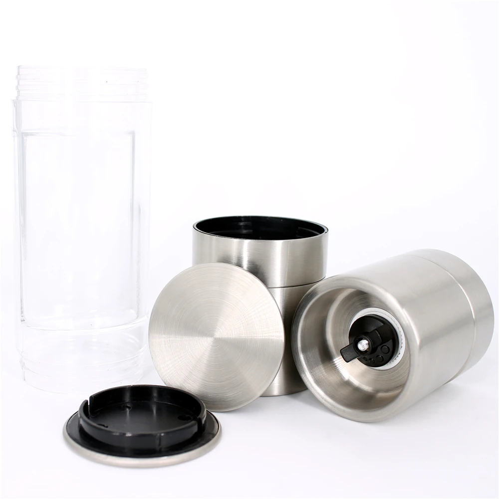 amazon hot 2 in 1 manual salt and pepper mill pepper grinder with double ended design