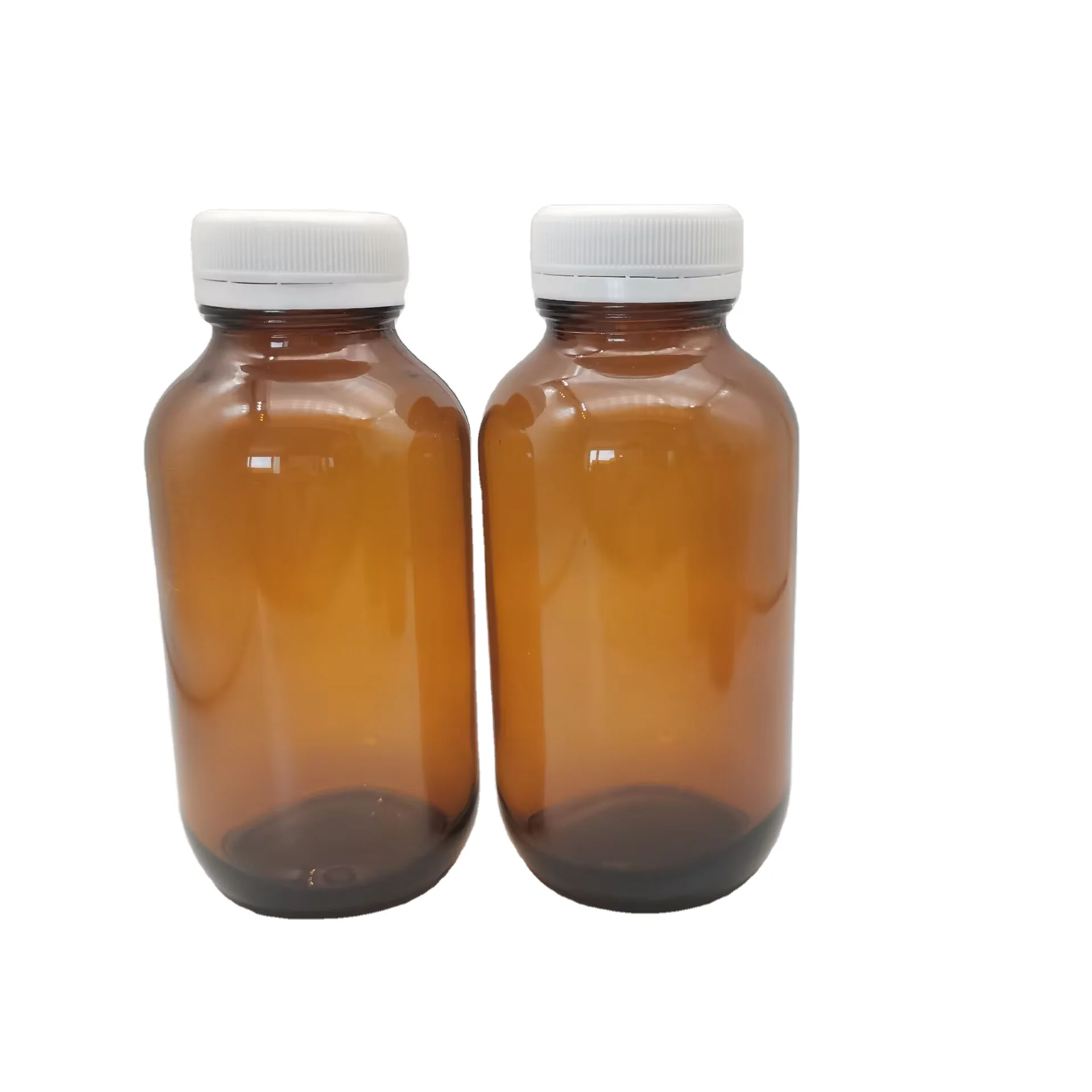 Brown glass bottle small mouth round chemical reagent bottle 500ml empty bottle of food grade water agent