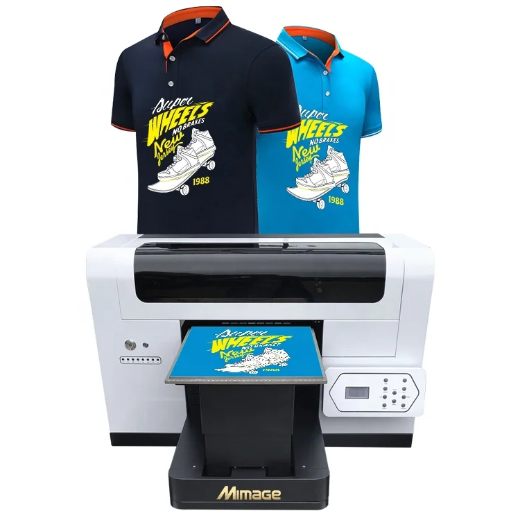latest A3 UV automatic dtg flatbed printer  digital led flat and cylindrical phone case printer for clothing printing machine