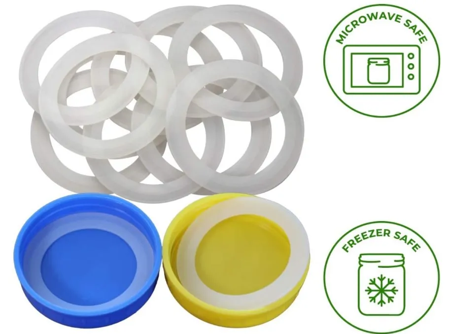 Silicone Sealing Rings Gaskets for Leak Proof Mason Jar Lids