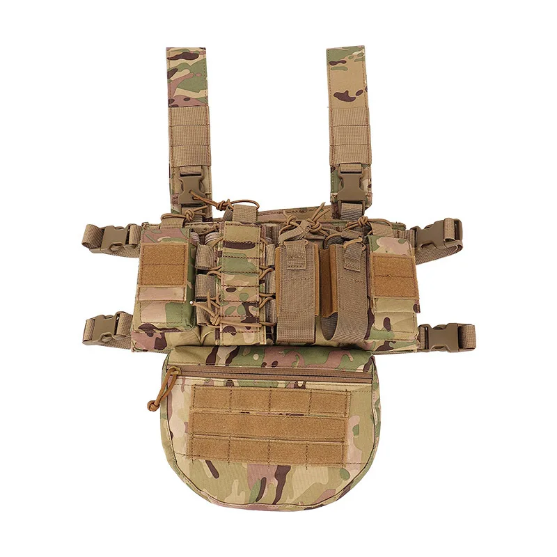 JINFEI Tactical Sub Abdominal Drop Down Belly Utility Bag For D3 Chest Rig MK3 Vest Universal Sack Pouch Ammo Carrie Pack