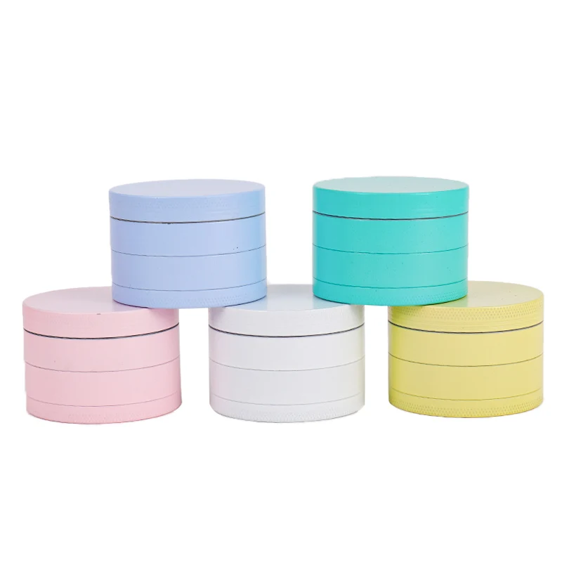 New Customized Logo Aluminum Zinc Alloy Rubber paint surface Herb tobacco grinder herbal Grinders