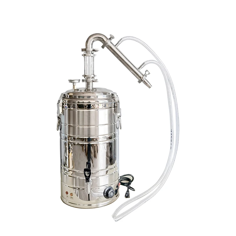 40L copper condensing butler with distilled alcohol crystal column private distilled brandy whisky rum distillation Pure dew