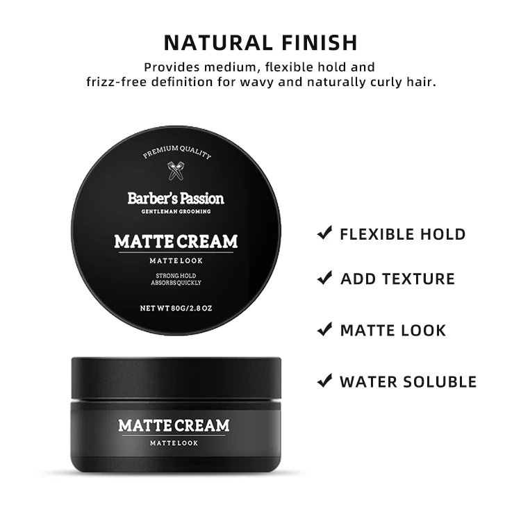 Новое поступление от производителя BARBERPASSION натуральные ингредиенты мужские Матовые Волосы из глины паста для волос