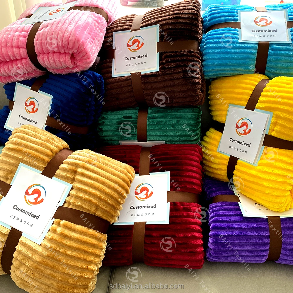 Оптовая Продажа с фабрики, флисовые одеяла, сортирующие теплые на заказ, фланелевые одеяла 200 г/м2, дышащие одеяла из микрофибры для зимы