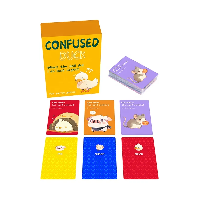 Factory CUSTOM CARD interactive board game sets including a full set of game cards and accessories