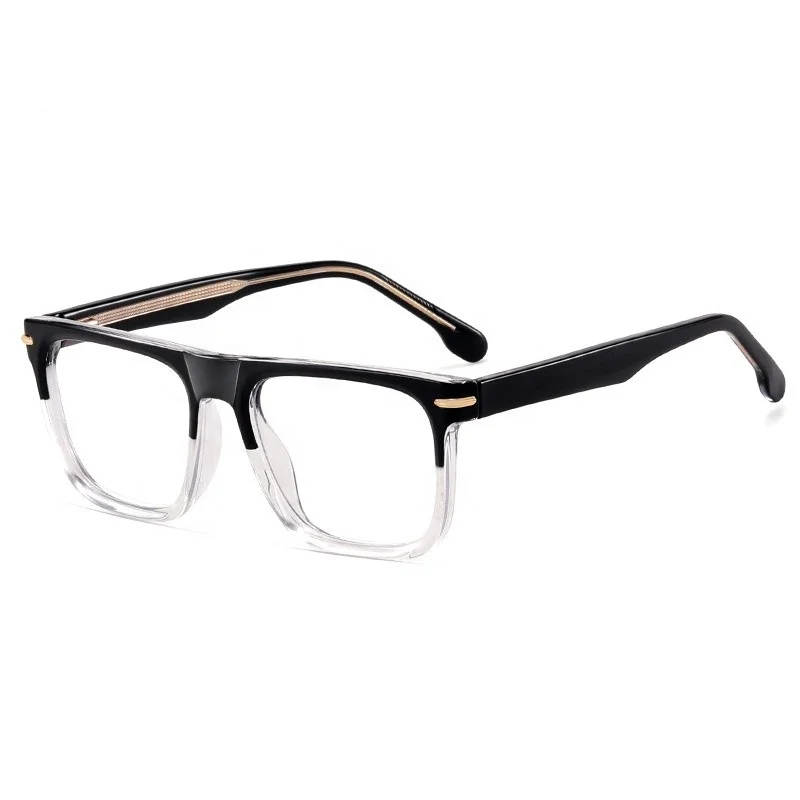 2024 New Arrival Women TR90 Square Glasses Frame  Blue Light Blocking Eyeglasses Frame Myopia Optical Lens For Man