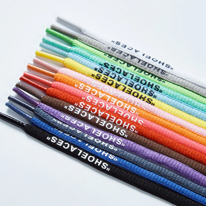 AJ Basketball Shoes OW Joint SHOELACES Letters offwhite Air Force-No. AF1 Board Shoe Lace Semi-Circle