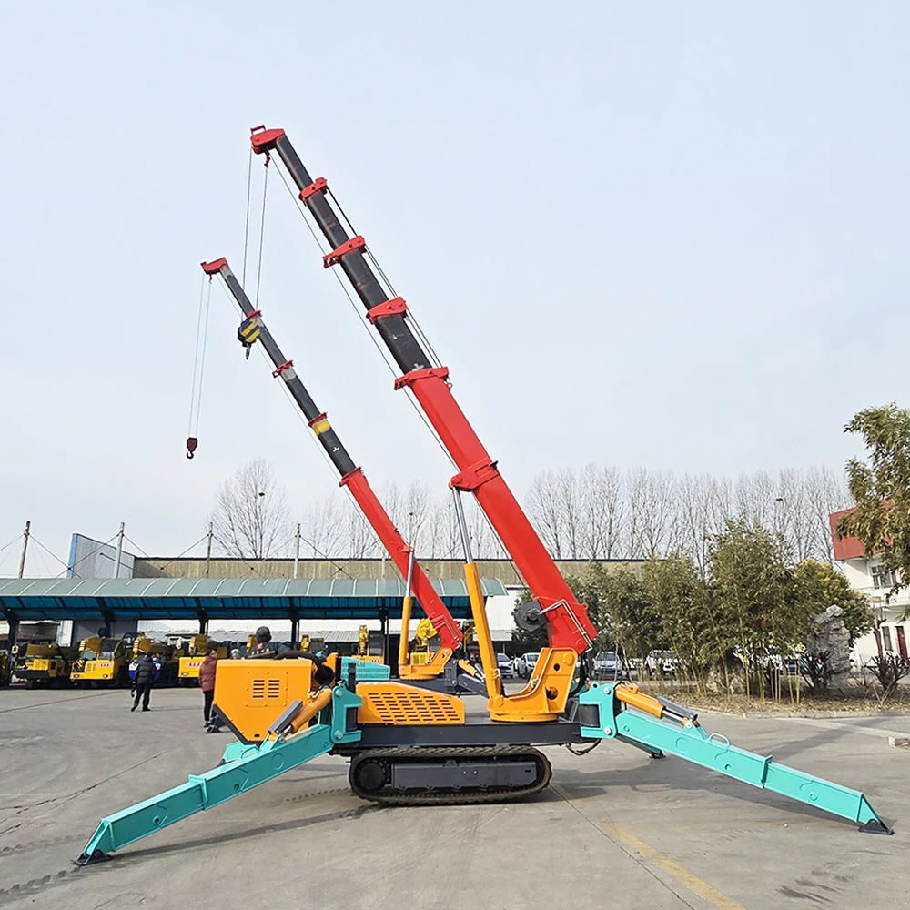 5 Ton Mini Narrow Space Lifting Crane Folding Crawler Spider Cranes Hydraulic Crane Lifting Equipment