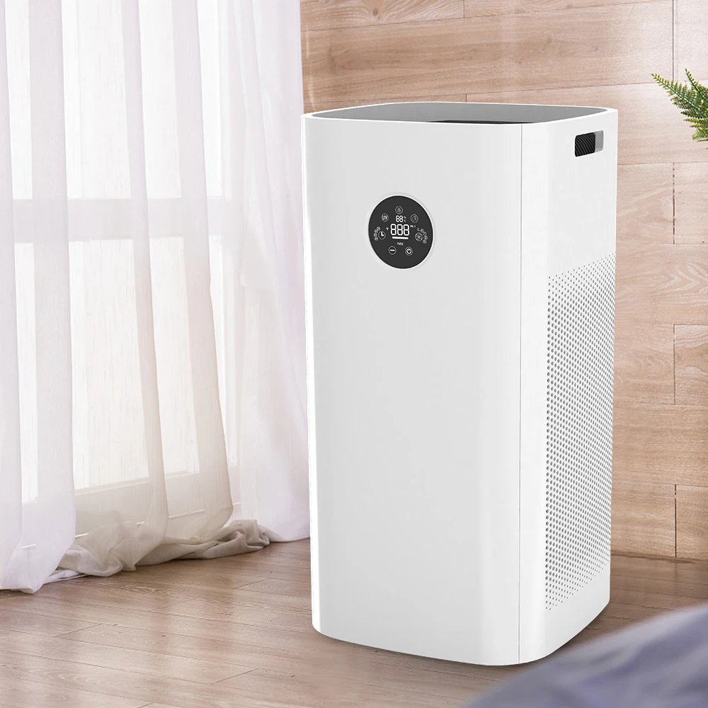 BKJ-90B Smart Portable Home Office Large Hotel Air Purifier H11 Composite HEPA Filter Low Noise with Optional Odor Sensor