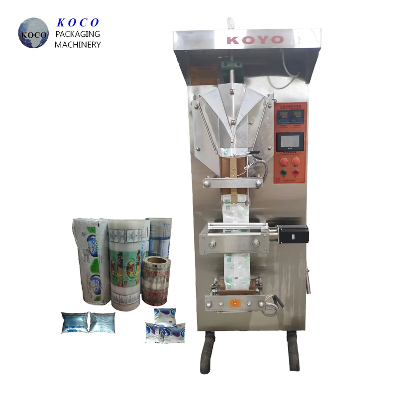 KOYO Automatic plastic sachet liquid water filling sealing machine form film machine
