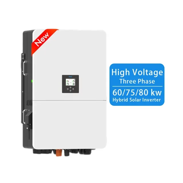 DEYE новая модель SUN-80K-SG02HP3-EU-EM6 трехфазный Гибридный инверторный высоковольтный аккумулятор 80 кВт для солнечной системы