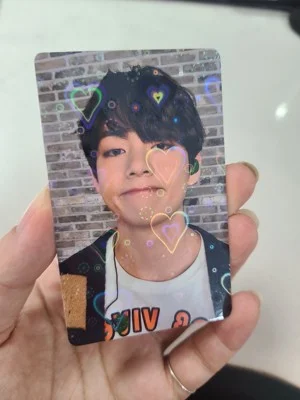 Custom Kpop Holographic Photocard Paper Photocard with Hologram Heart	 Photocard Printing