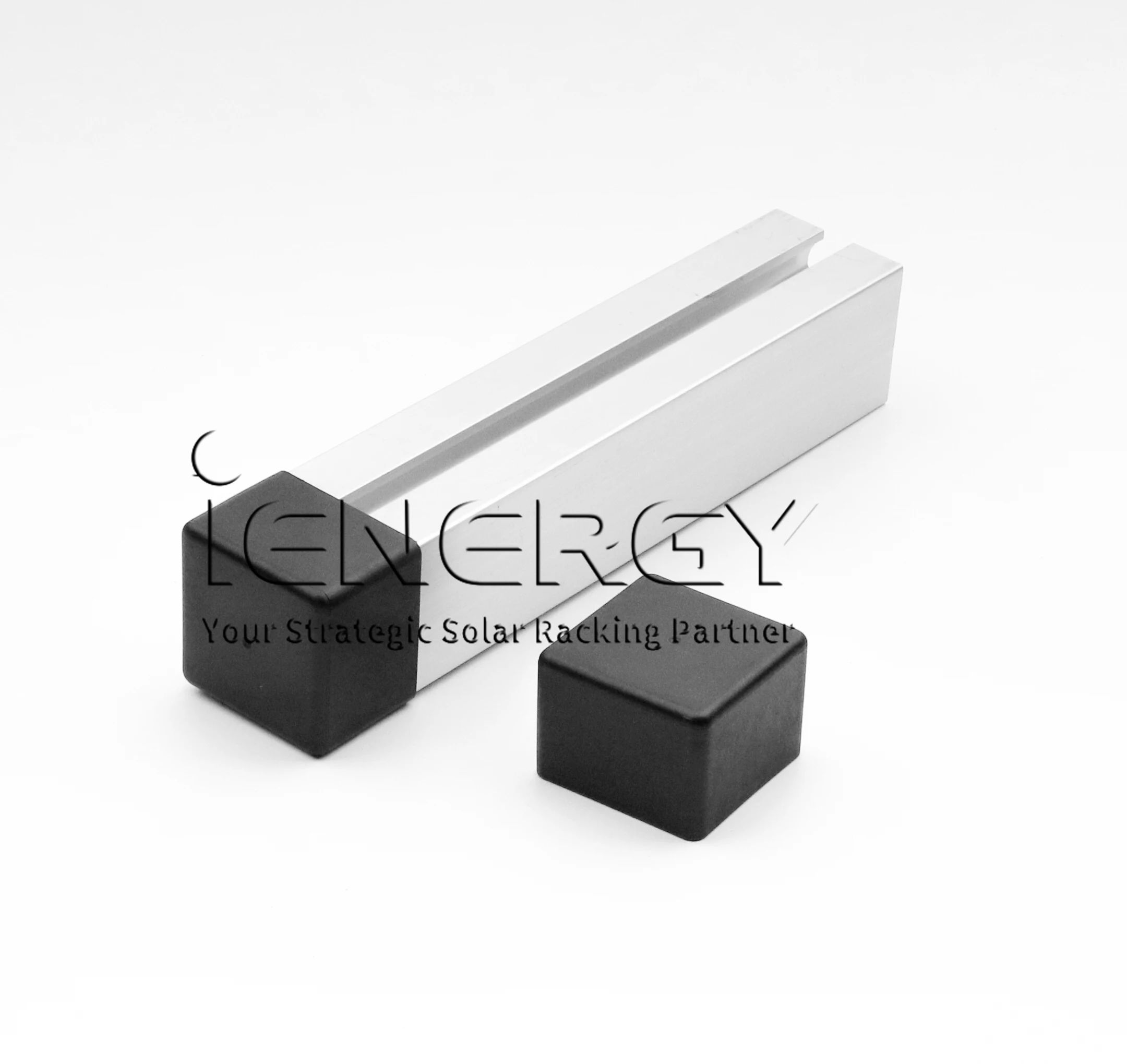 Popular Solar panel mount rail end covering  pv roof rail end cap- solar system standard rail end protect