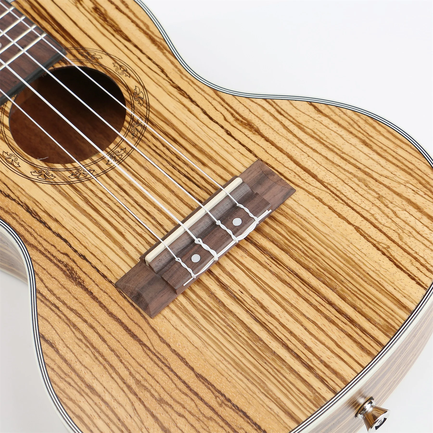 21 24 26 inch deviser ukulele zebra wood mini ukulele made in China cheap wholesale price