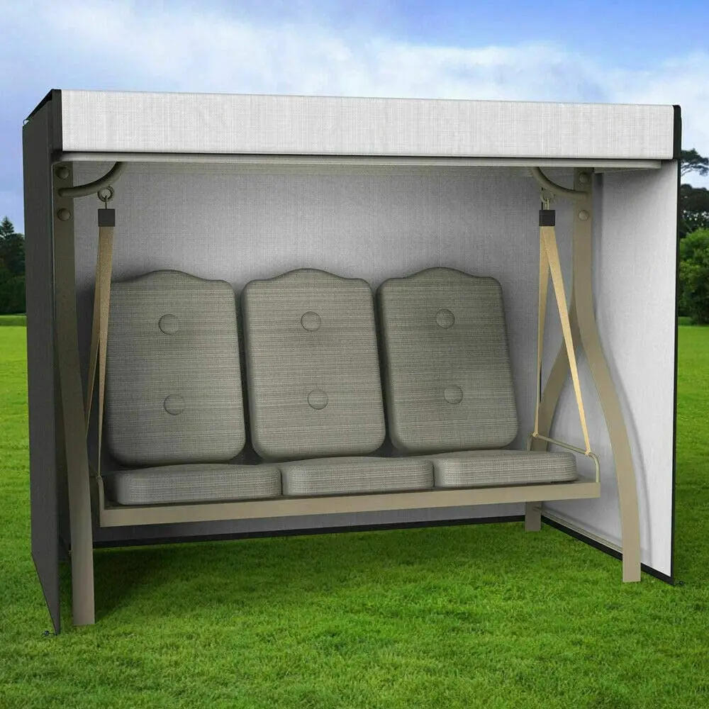 Factory Price Black Rectangle Oxford Patio Swing Cover with Waterproof