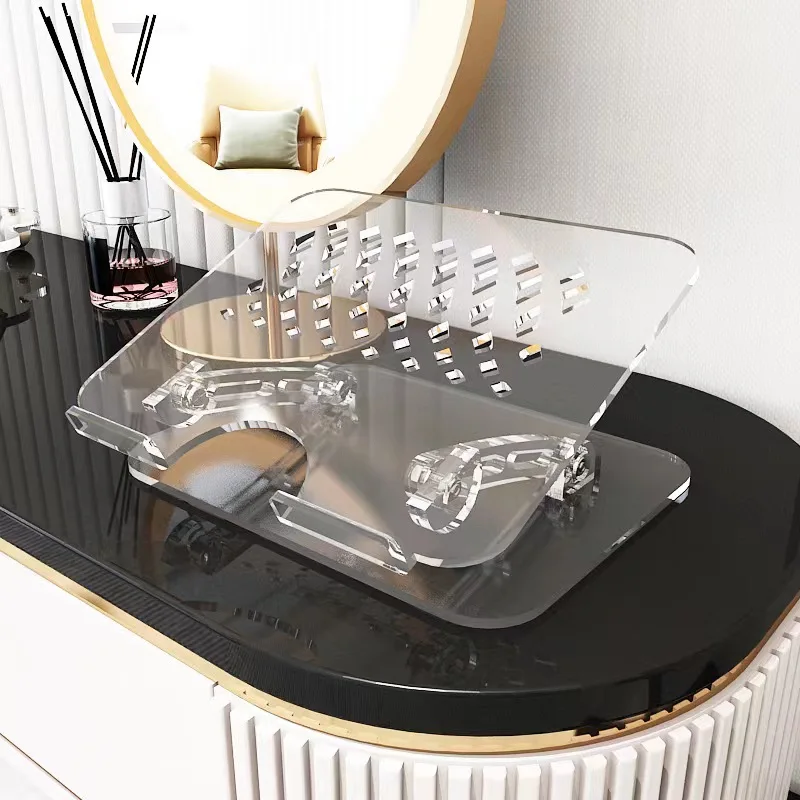 Transparent Acrylic Reading Book Stand Shelf Adjustable Mini Flat Bracket 180 Degree Tablet PC Holder Gift Set