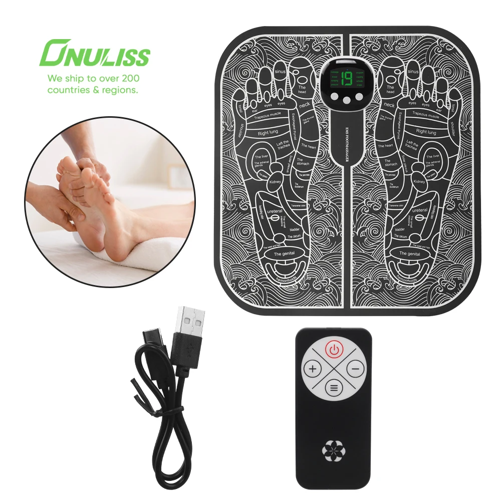 Private Mold Vibrating EMS Foot Massager Mat Pad Machine for Neuropathy