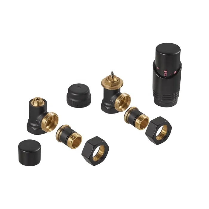 Deluxe Thermostatic radiator valve brass Angled  Valves for Heating radiator BJ12001-J