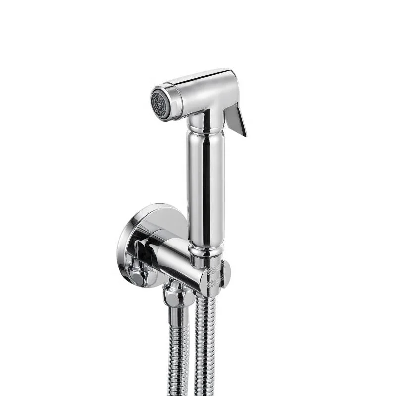 Bathroom Shattaf Sprayer Mixer Tap Set Brass Portable Muslim Shower Spray Mixer Kit Toilet Bidet Sprayer Mixer Faucet