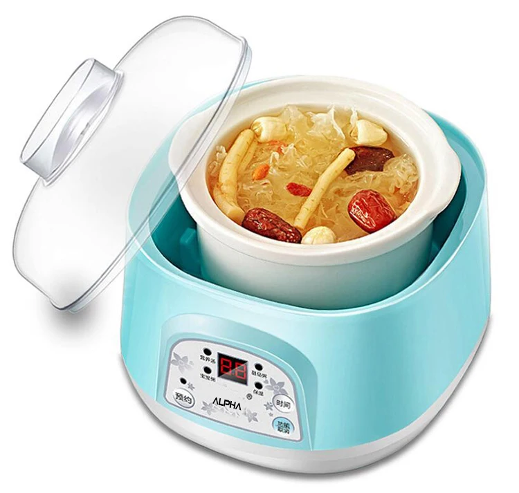 Stew Cup Multifunction Cooker People Use Large Capacity Slow Cooker Microcomputer Electric Ceramic Customized Wholesale 220V 1-2