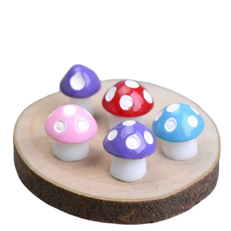 Moss micro landscape resin mini garden decoration miniature mushroom DIY ornaments