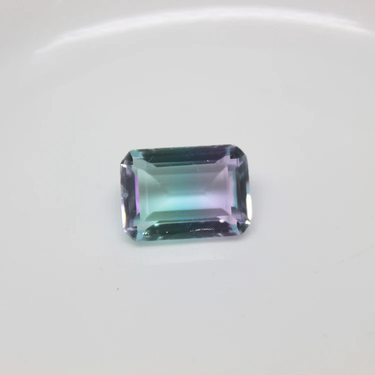 Crystal Quartz Multi-color Lab Created Tourmaline Glass