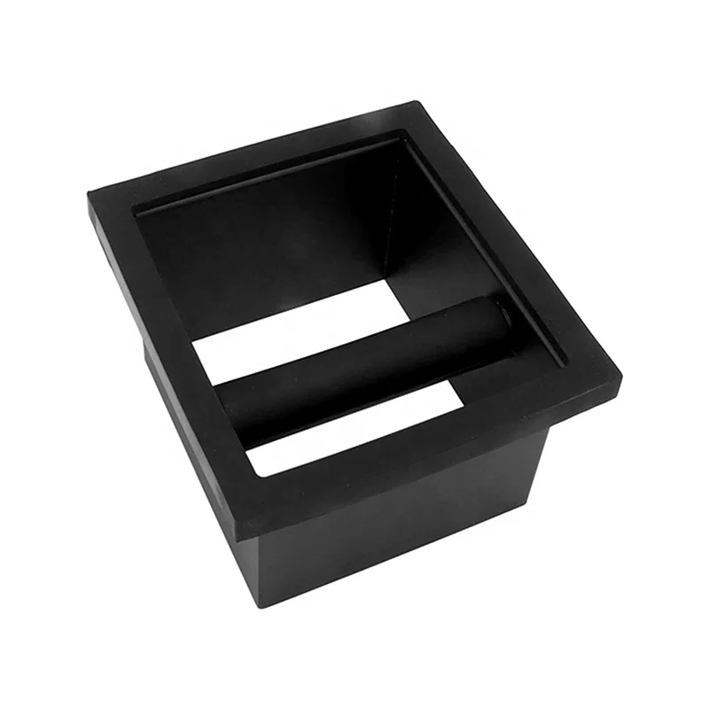 New Style Stainless Steel Espresso Embedded Knock Box Removable Knock Bar Coffee Residue Trash Can Coffee Knock Box