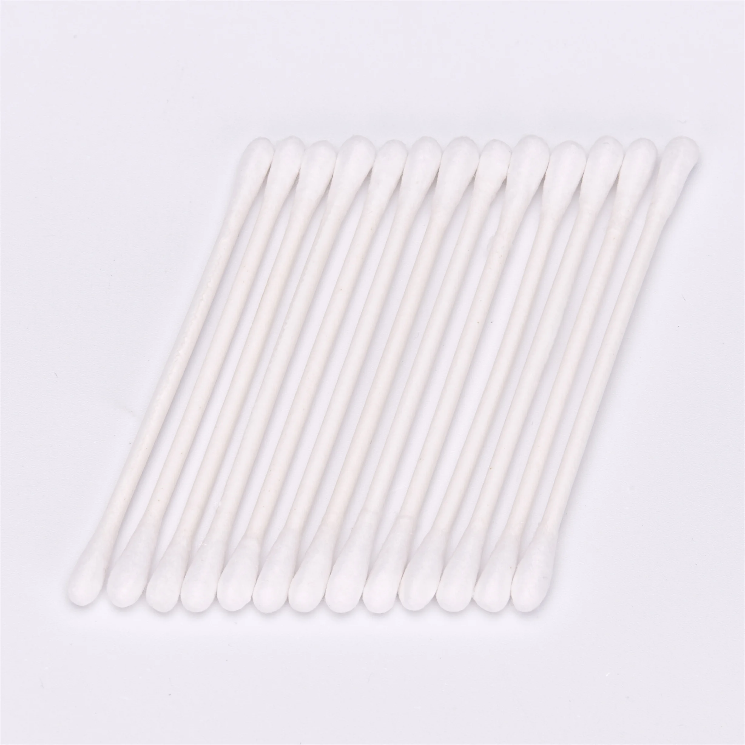 Factory Sales Eco Friendly Double Round Heads Strong Natural Paper Cotton Buds Cotton Swabs Cotton Sticks