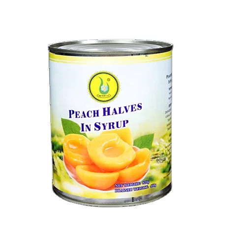
Hot Selling Factory Manufacture Various Yellow Peach Halves Vegetarian Canned Food Producers 