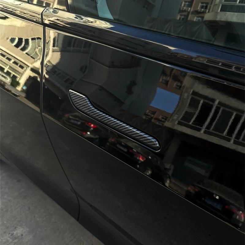 Door Handle Protector for Tesla Model 3 2024 Highland ABS Car Door Handle Sticker Protective Cover Decoration Accessories 4pcs
