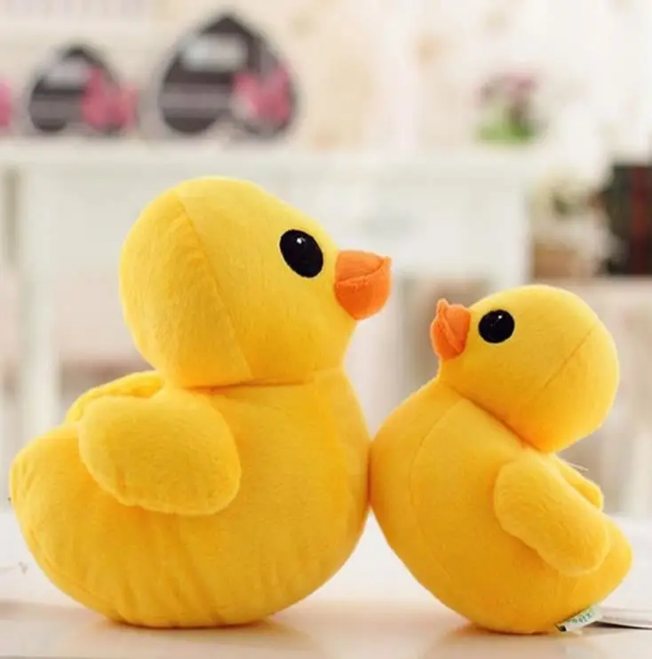 Direct Sale Price Cute plush cartoon fashion yellow duck car pillows super soft duck plush pillow