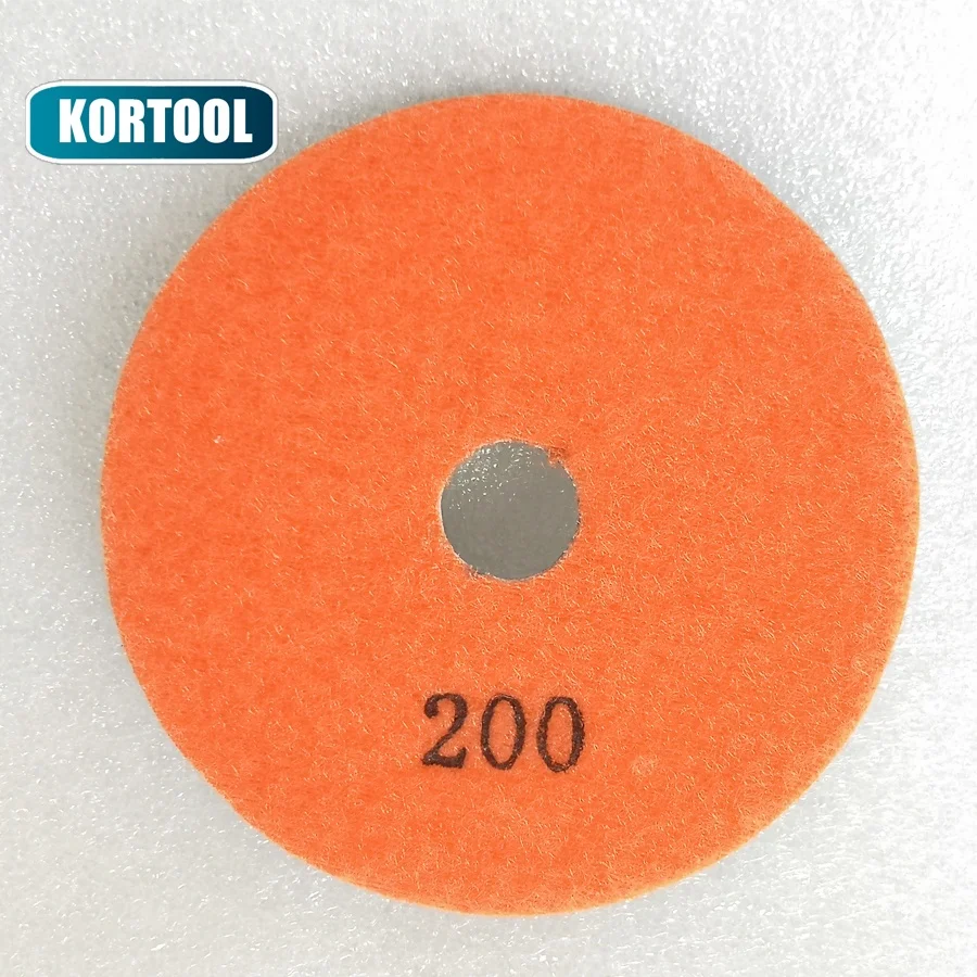 Pressed 7 Steps 4 inch Dry Diamond Polishing Pad For Granite