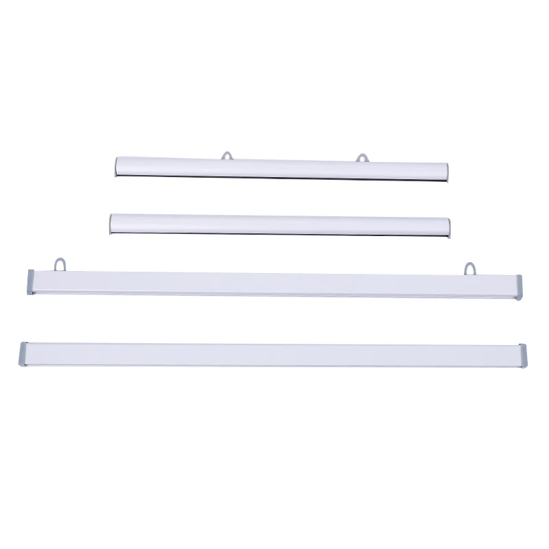 Aluminum poster hanger snap open poster rail for picture hanging 100cm