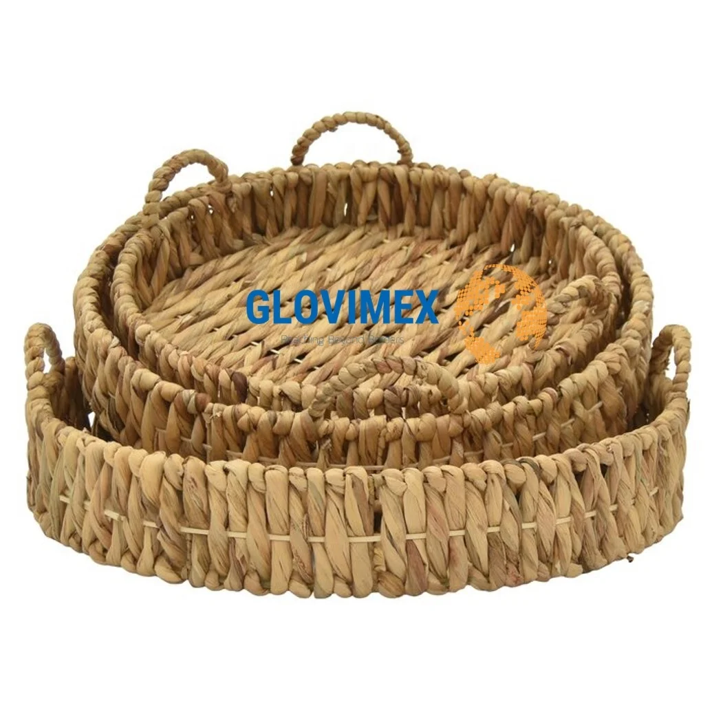 Best Choice Water Hyacinth Cookies Trays Marble Tray Comfortable & Useful For Room Refurbishment