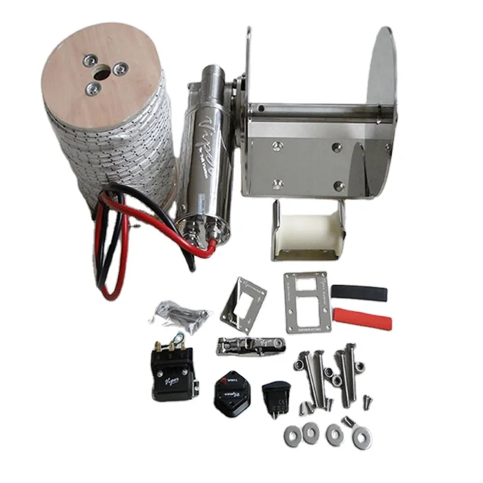 Marine Equipment Boat accessories Anchoring Systems  rapid 1000W stainless steel anchor winch bundle