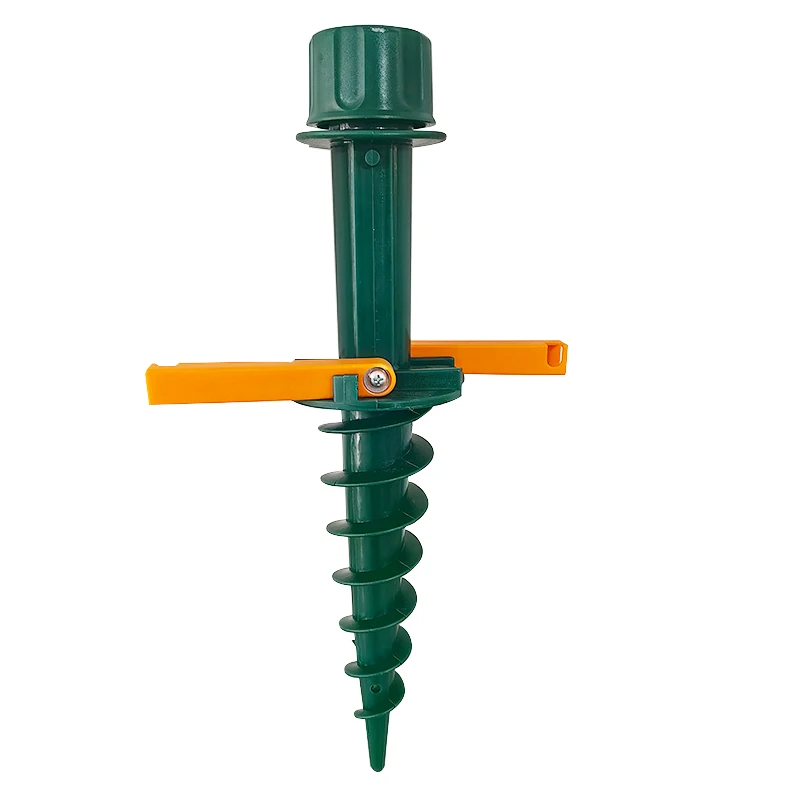 Portable Plastic Screw Beach Ground Umbrella Base Holder Sand Anchor for Beach