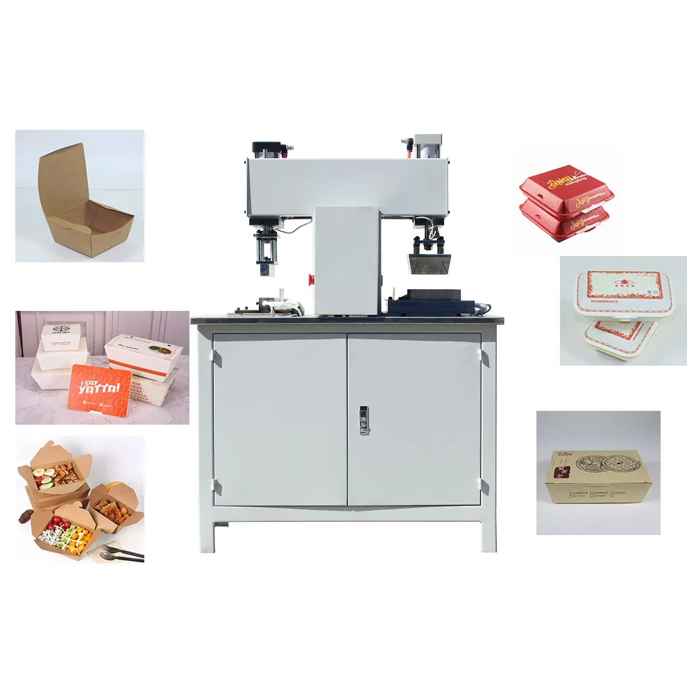 disposable customized fast food box making machine/disposable lunch box making machine made in China